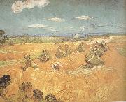 Wheat Stacks wtih Reaper (nn04) Vincent Van Gogh